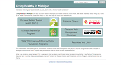 Desktop Screenshot of mihealthyprograms.org
