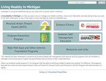 Tablet Screenshot of mihealthyprograms.org